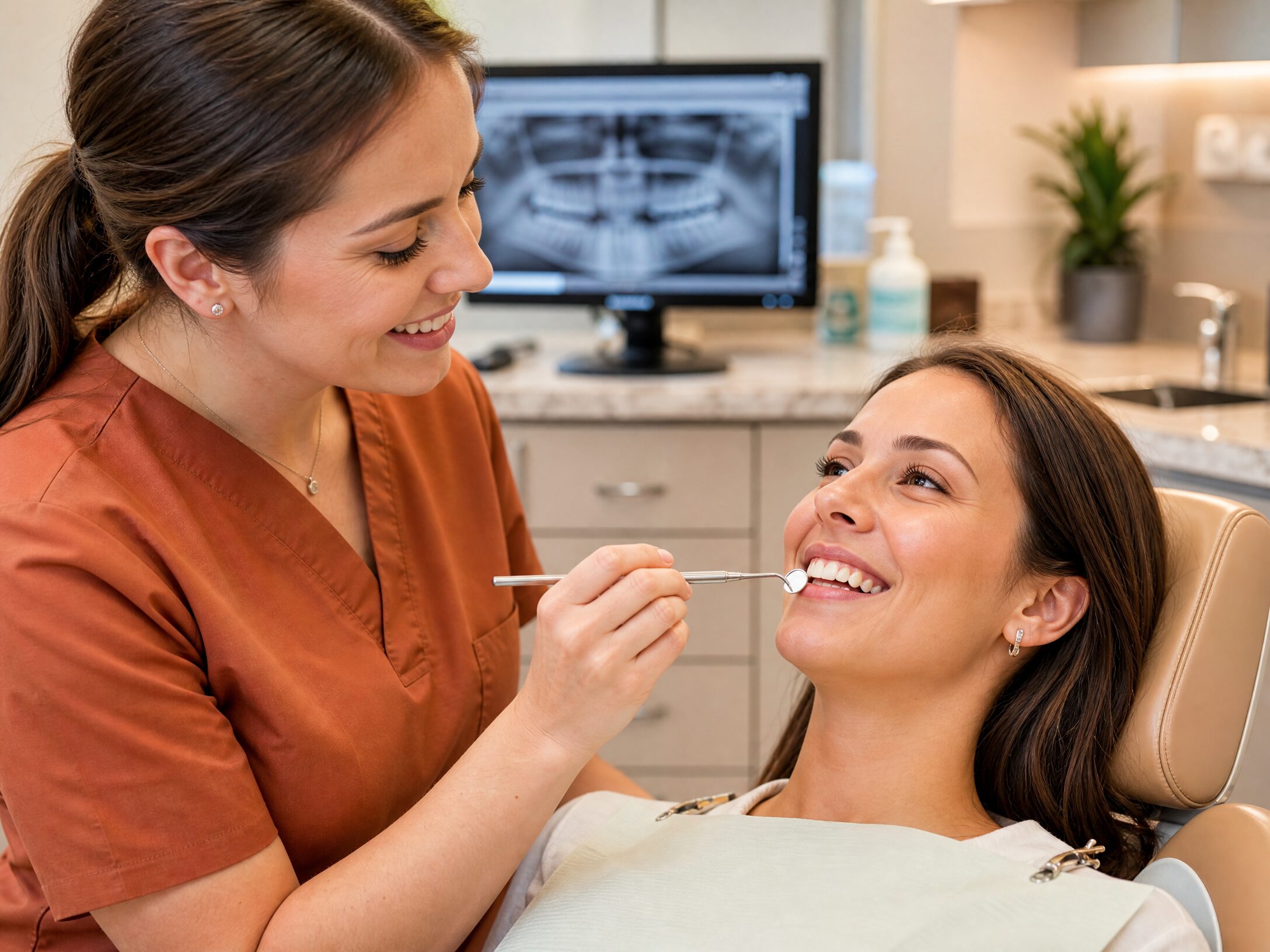 Cosmetic bonding for chipped teeth