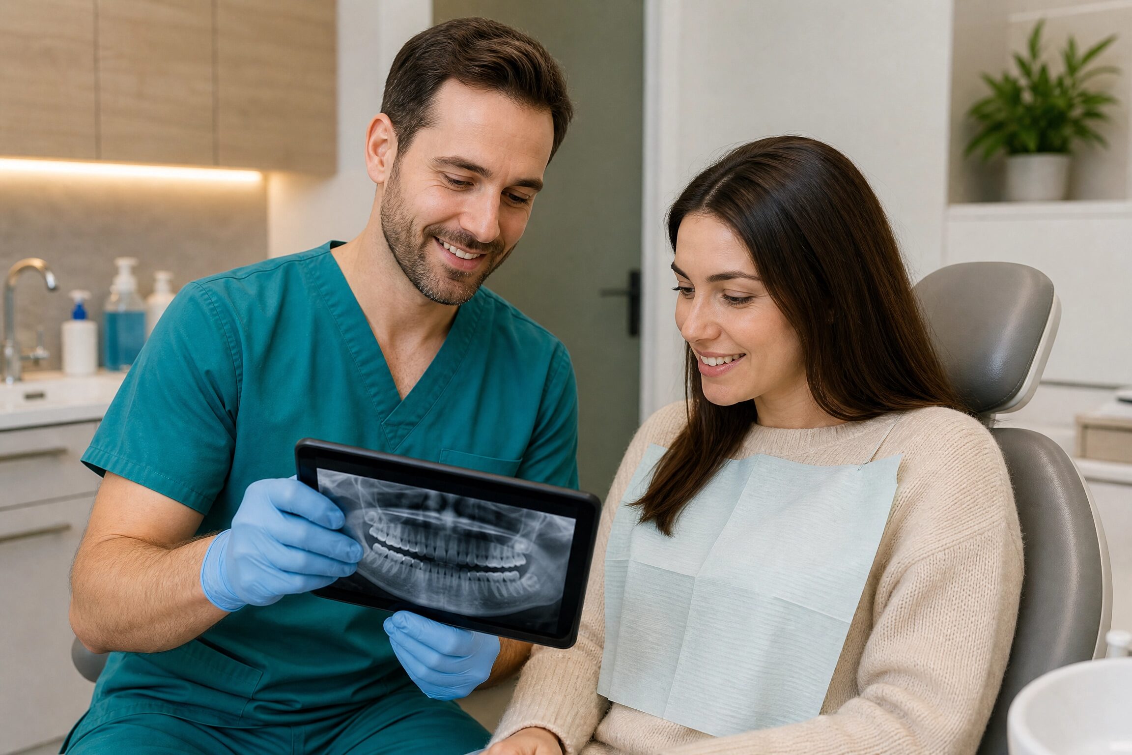 Dental crown after root canal therapy