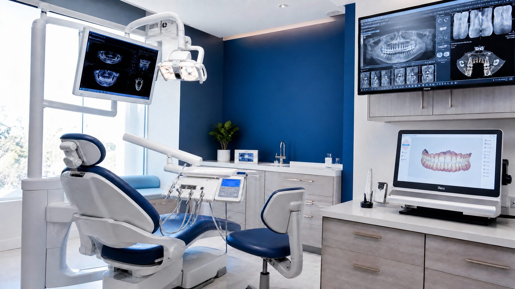 State-of-the-art dental technology at Comfort Smiles Ann Arbor including digital X-rays and iTero 3D scanner