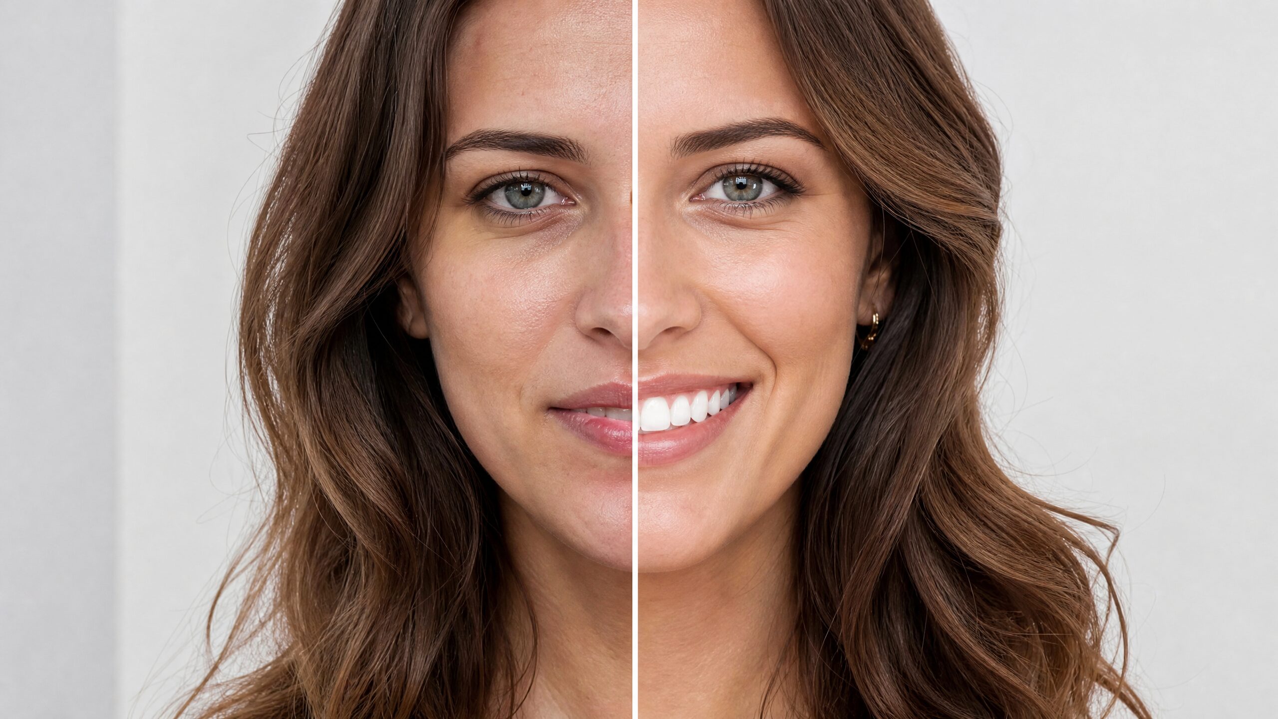 Before and after dental treatment results at Comfort Smiles Ann Arbor - patient smile transformation