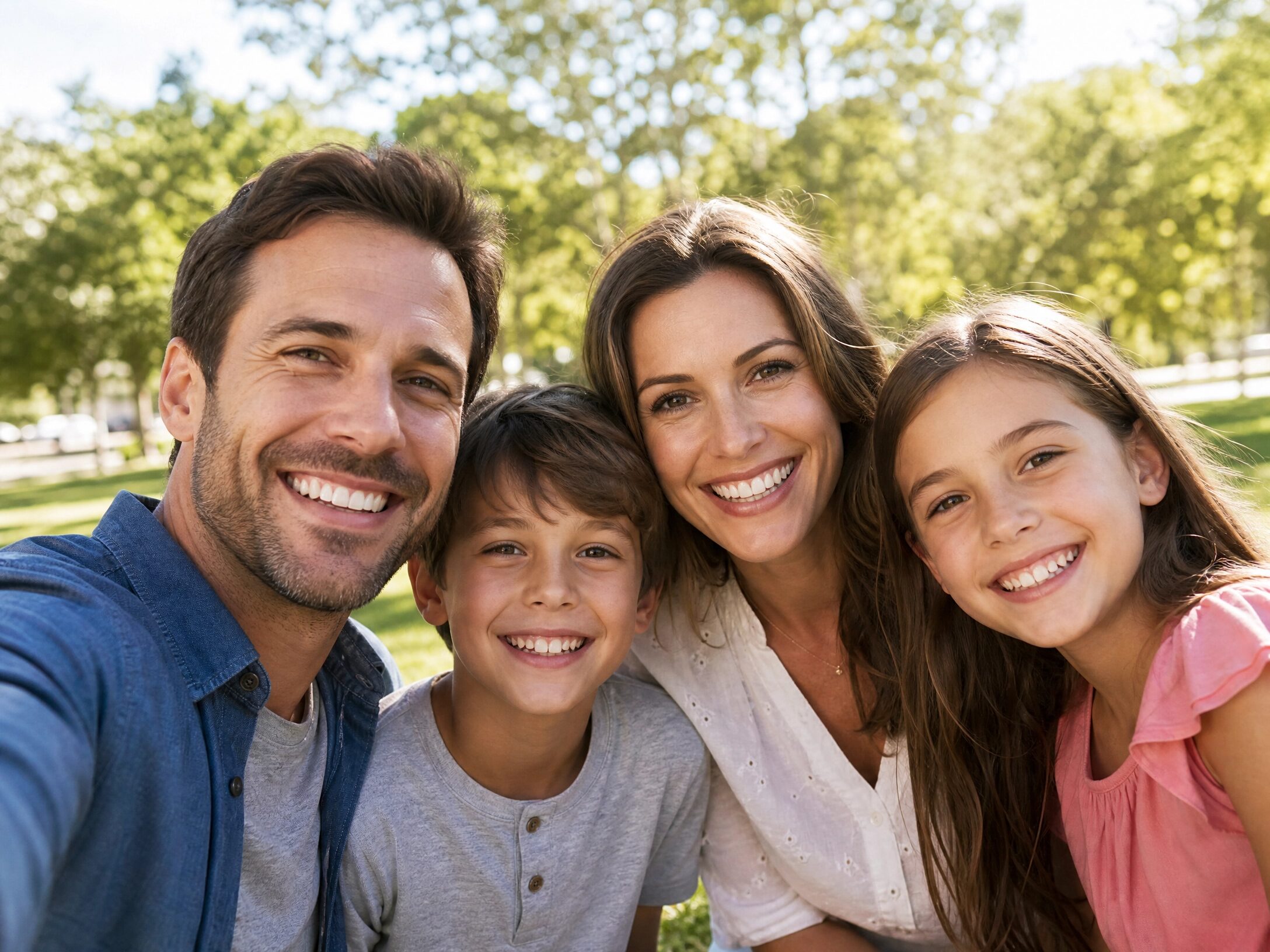 Happy Family with Healthy Smiles Ann Arbor
