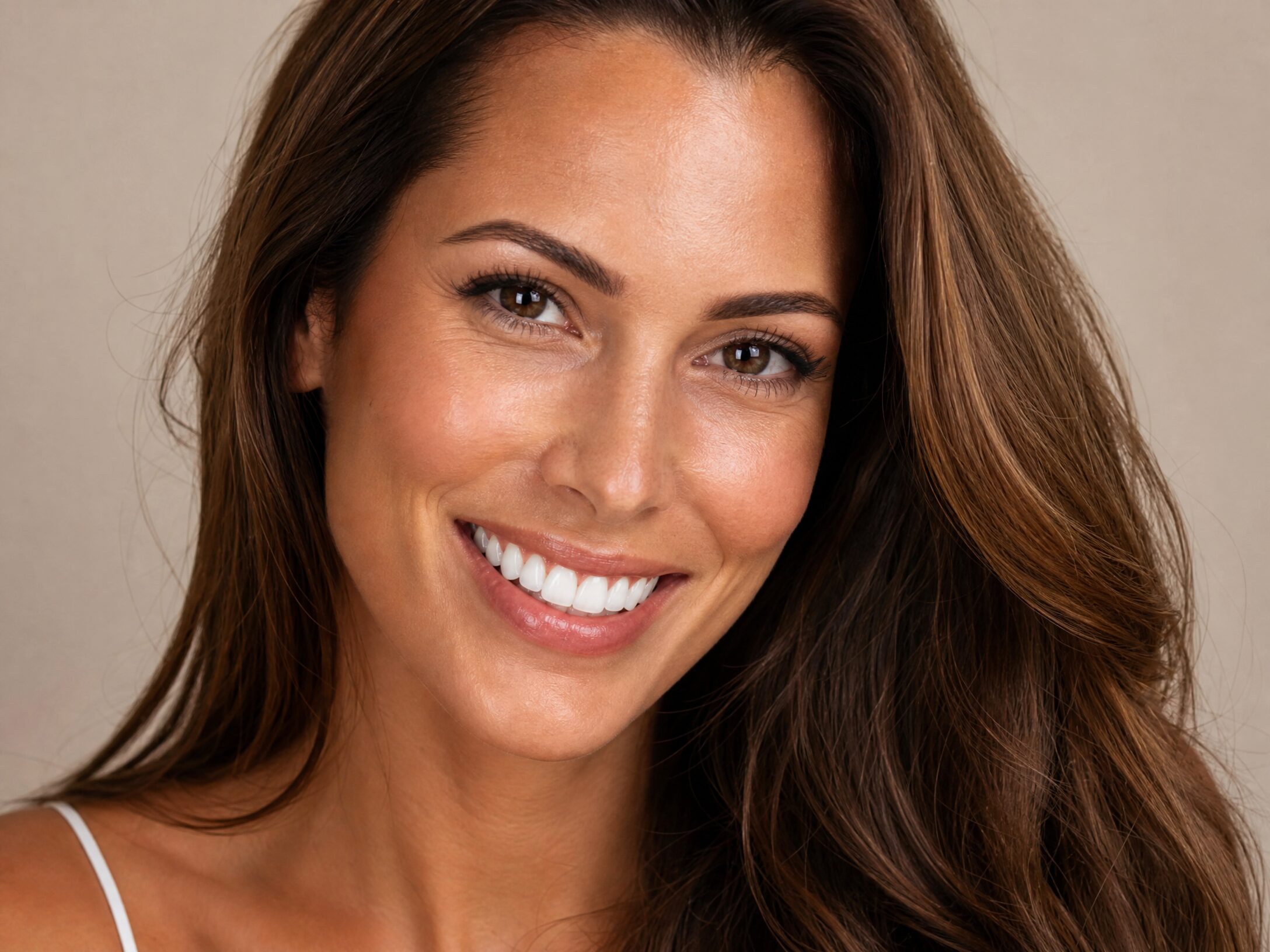 Traditional porcelain veneers smile transformation