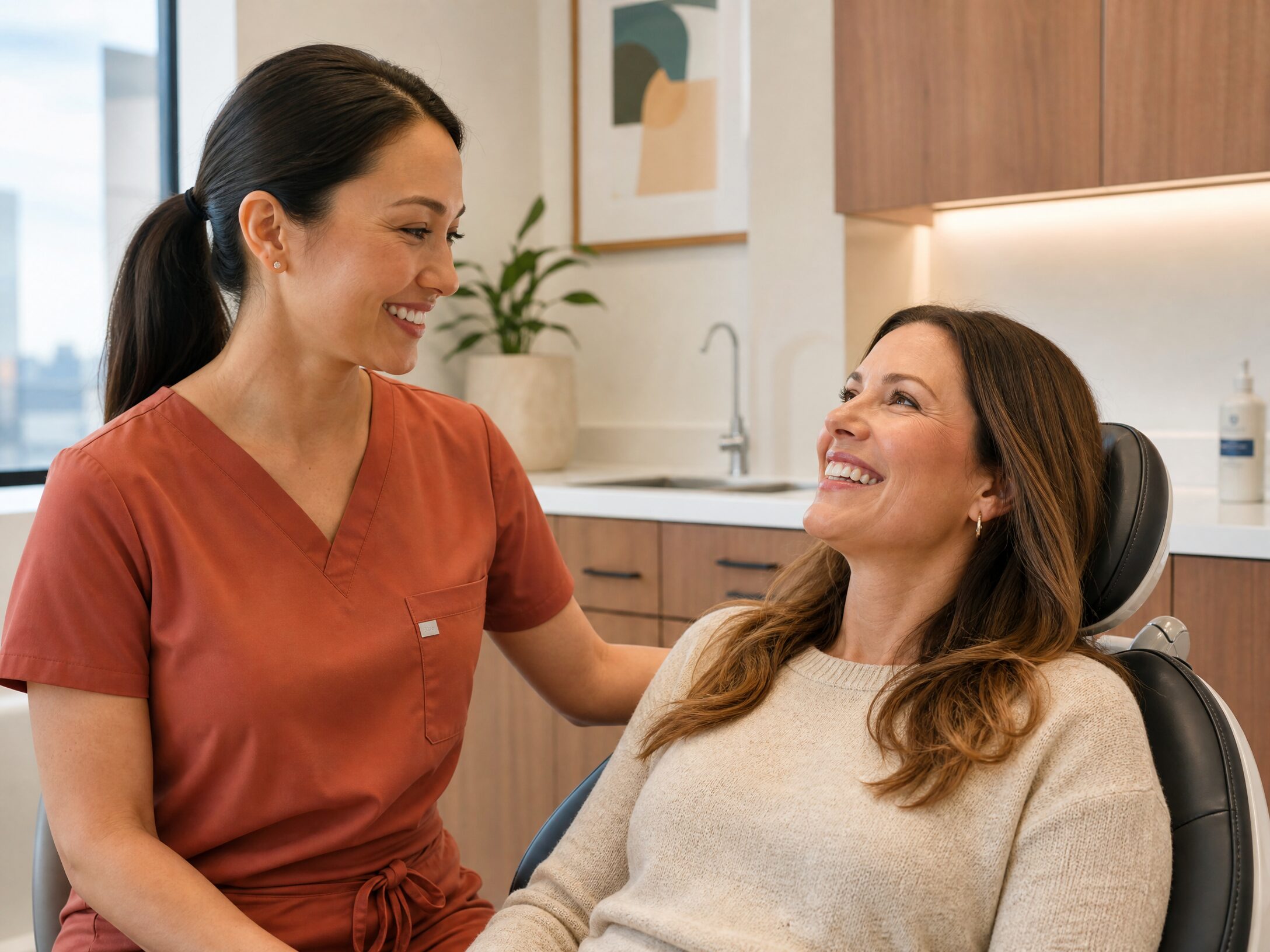 Professional in-office teeth whitening treatment
